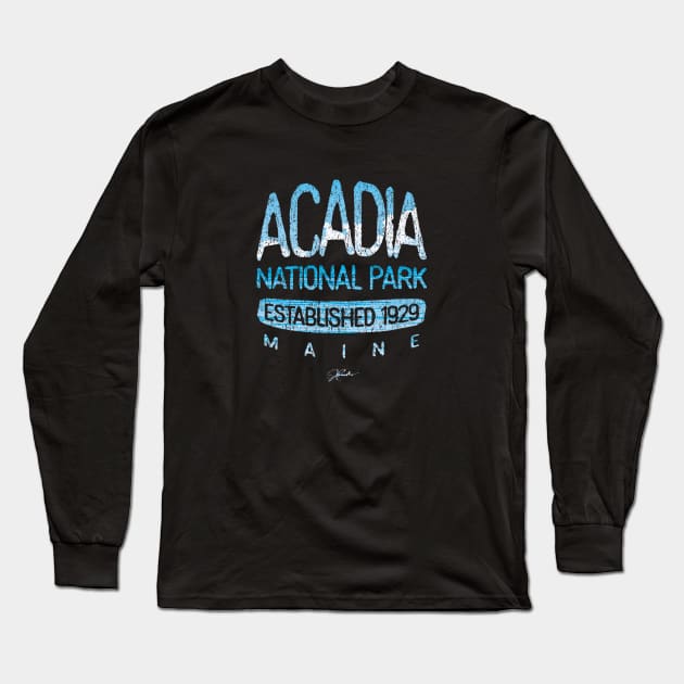 Acadia National Park, Est. 1929, Maine Long Sleeve T-Shirt by jcombs